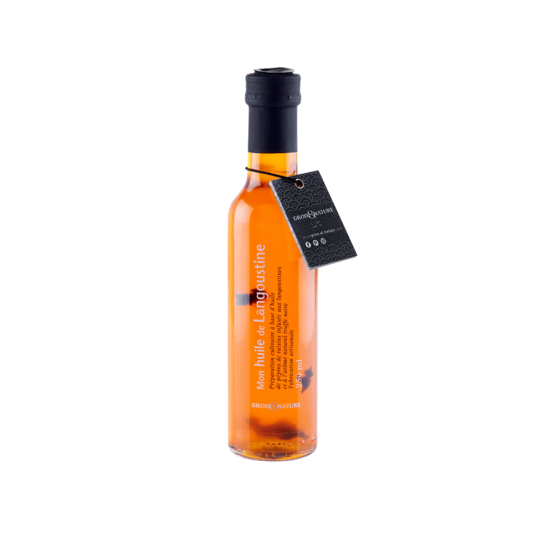Groix & Nature Langoustine oil with natural truffle flavor, 3.38 oz - 100ml