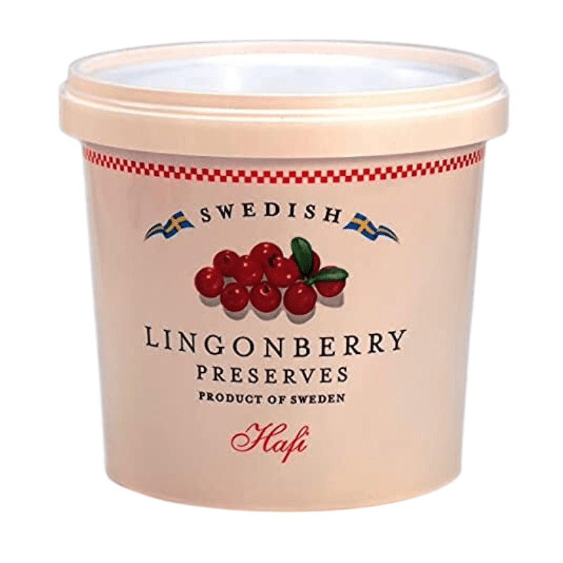 Hafi Lingonberry Preserve in Tub, 3.3 Lbs
