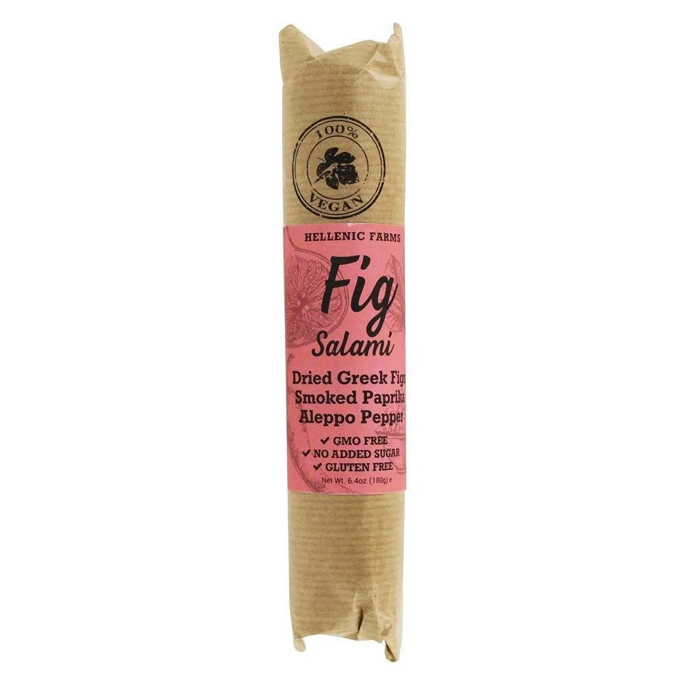Hellenic Farms Fig Salami with Smoked Paprika and Aleppo Pepper, 6.4 oz