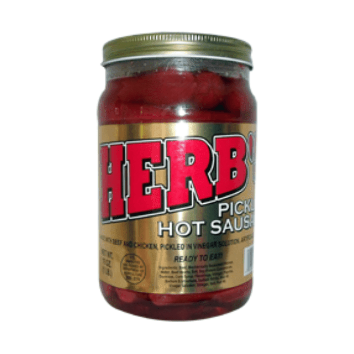Herb's Red Hot Pickled Sausage, 1 Lb