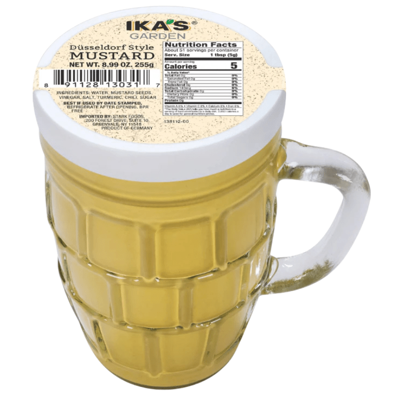 Ika’s Garden Duseldorf Style Mustard in Beer Mug, 8.9 oz