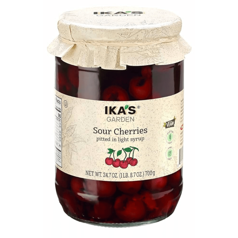 [Best Before: 07/31/2026] Ika’s Garden Pitted Sour Cherries in Light Syrup, 24.7 oz