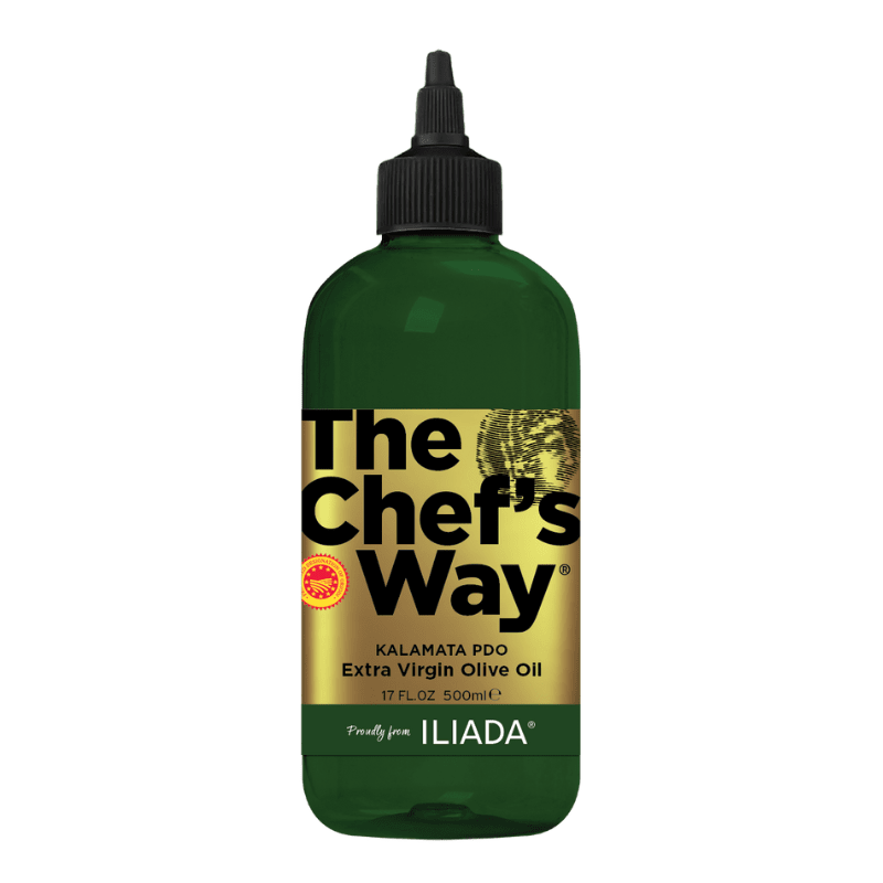 Iliada The Chef's Way Kalamata PDO Extra Virgin Olive Oil Squeeze, 500 mL