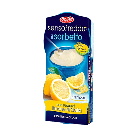 Dolfin Sensofreddo Sicilian Lemon Sorbet, 2 X 100 Ml