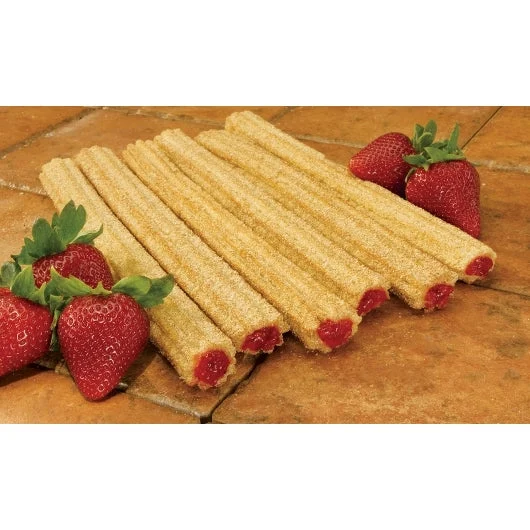 Tio Pepe's 51% Whole Grain 5 Inch Raspberry Churro - 100 Per Case.