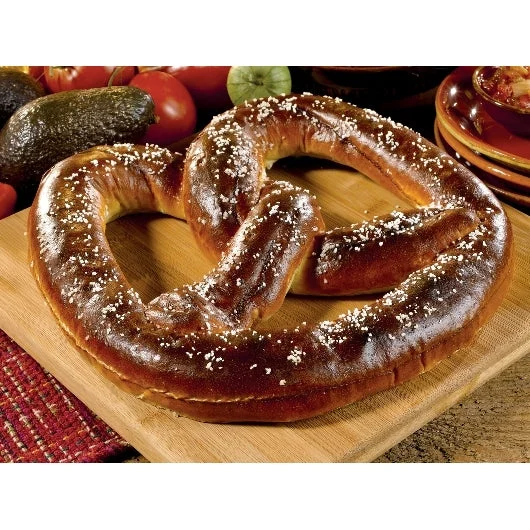Superpretzel Bavarian Sourdough Soft Pretzel 7 Ounce Size - 40 Per Case.