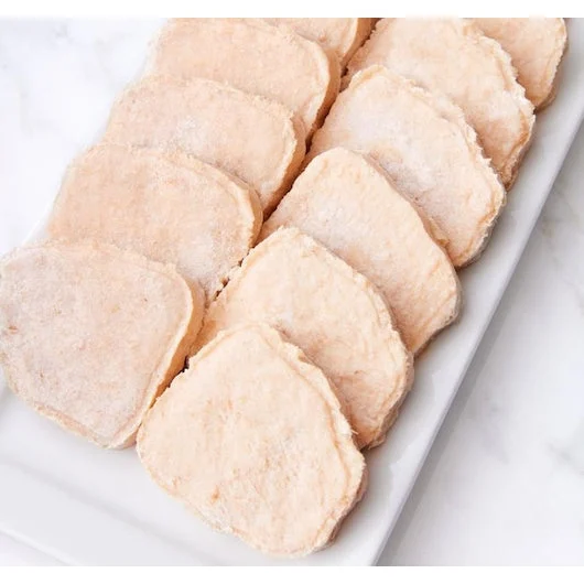 Tindle Uncooked Vegan Patties Plant Based Chicken 2.5 Pound Each - 4 Per Case.