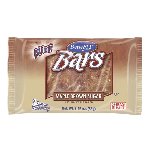 Readi-Bake Benefit Maple Brown Sugar Bar 1.25 Ounce Size - 96 Per Case.