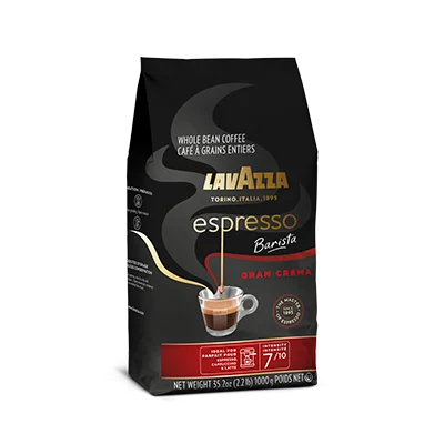 LavAzza Espresso Barista Gran Crema Coffee Beans, 2.2 LB Bag