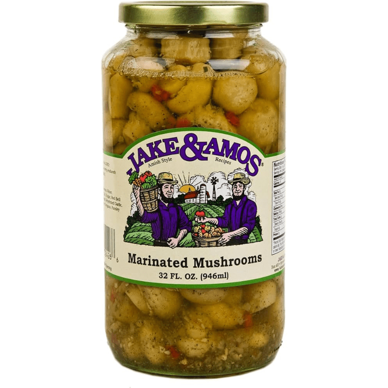 Jakes & Amos Marinated Mushrooms, 32 oz