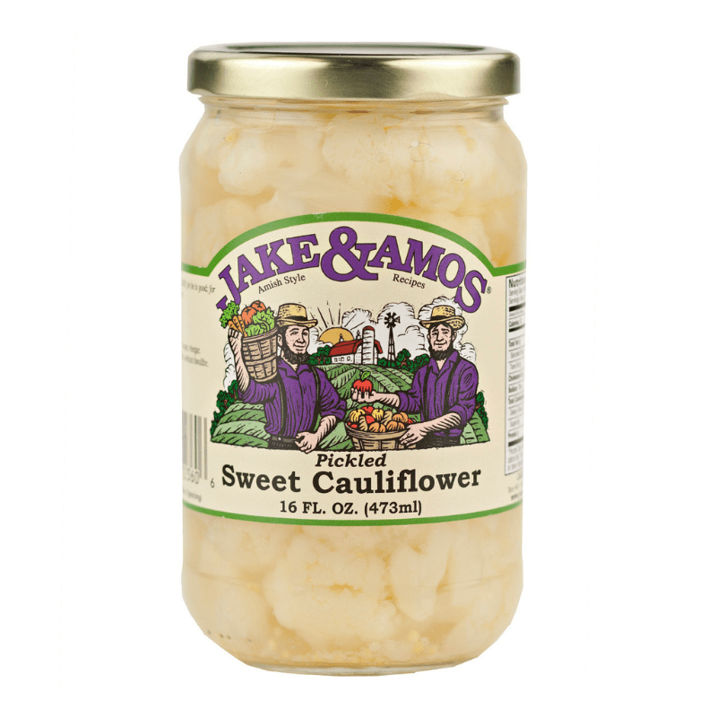 Jakes & Amos Pickled Sweet Cauliflower, 16 oz