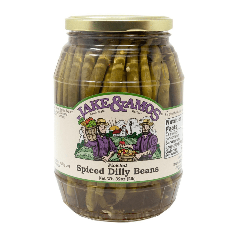Jakes & Amos Spiced Dilly Beans, 32 oz