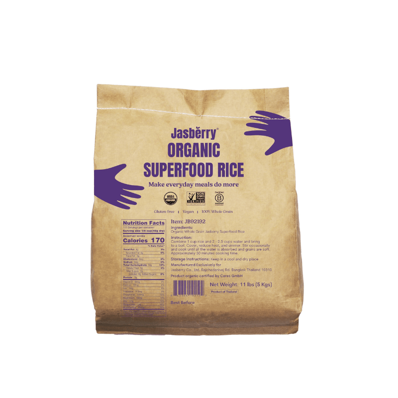 Jasberry Organic Superfood Rice, 11 Lbs