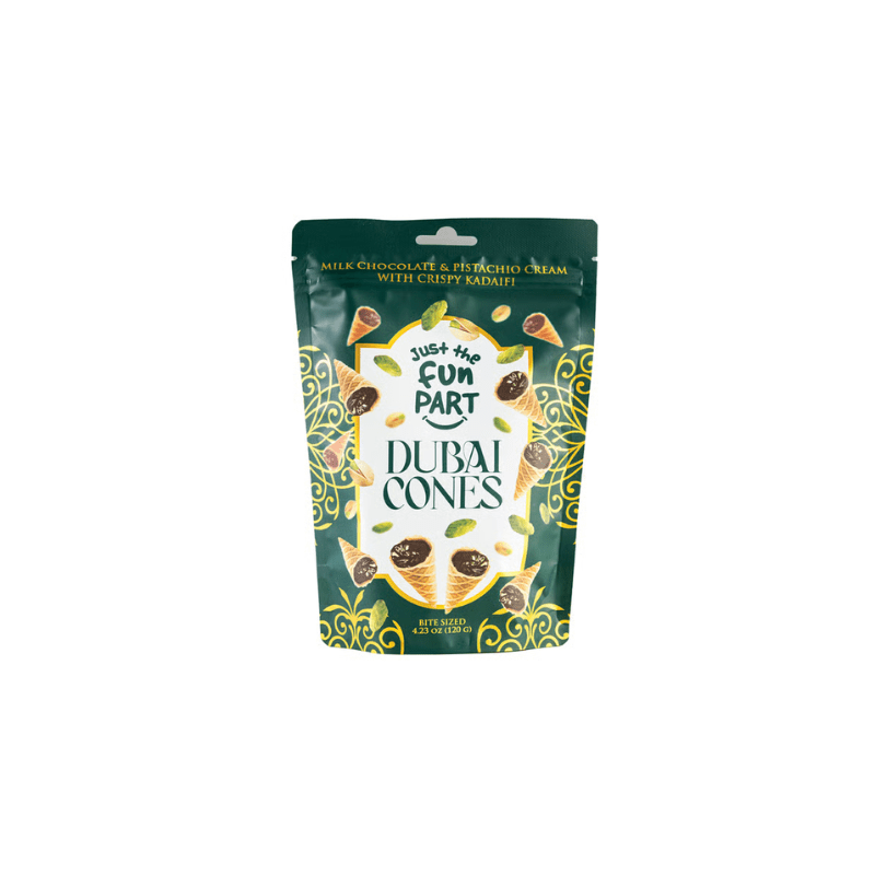[Best Before: 06/06/2027] Just The Fun Part Dubai Chocolate Waffle Cones, 4.23 oz