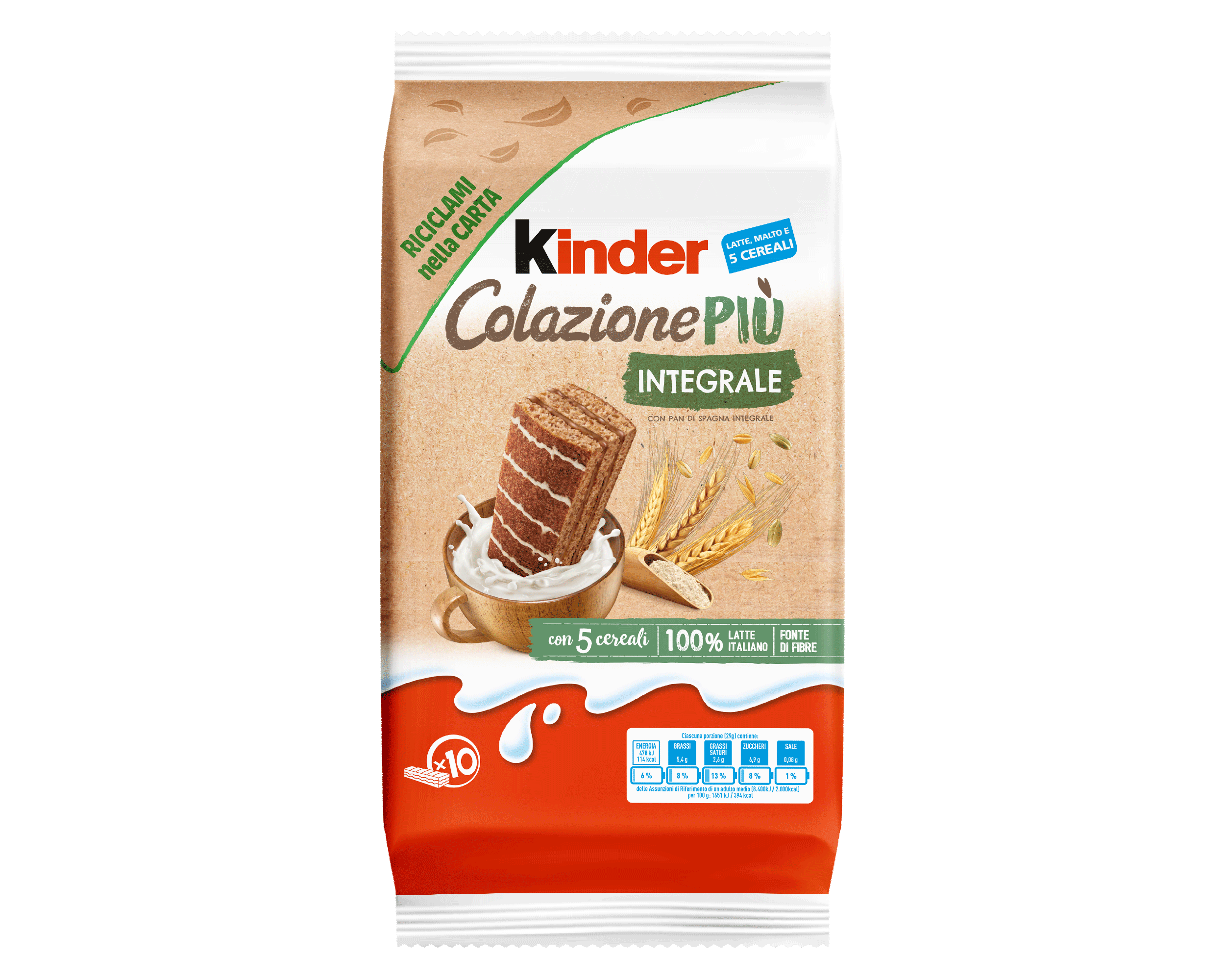 Kinder Colazione Piu Intergale, 10 pk