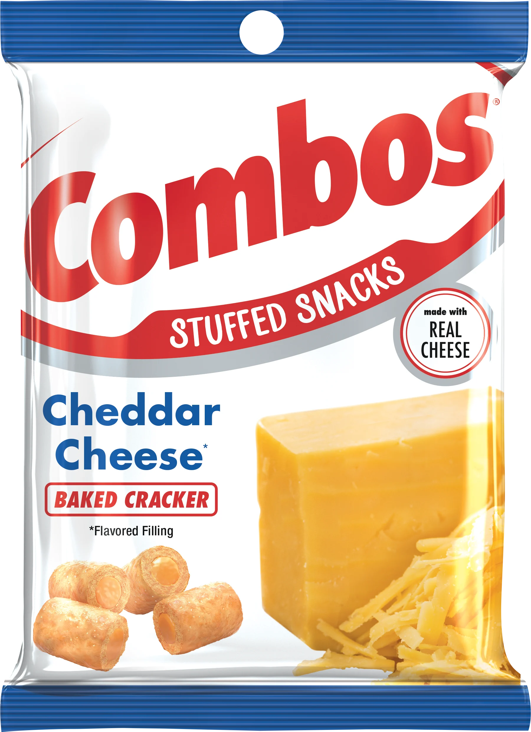 Combos Cheddar Cheese Cracker 6.3 Ounce Size - 12 Per Case.