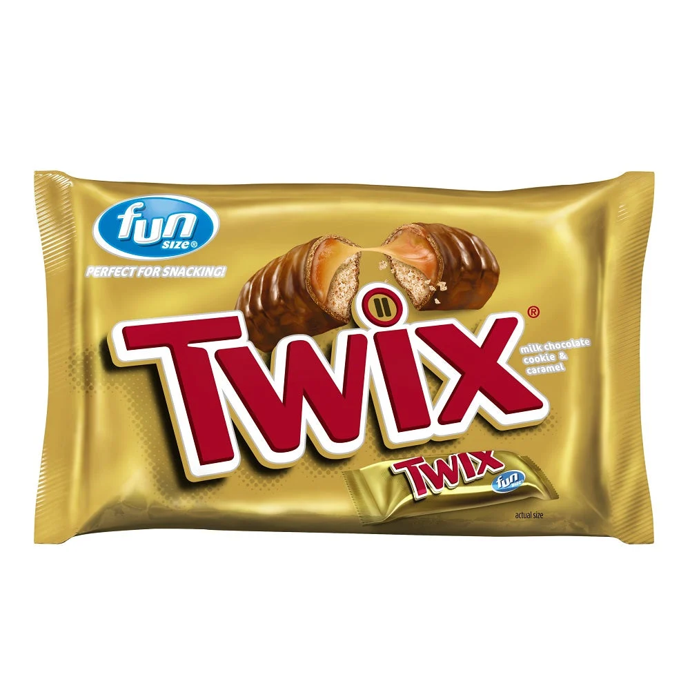 Twix Caramel Fun Size 10.83 Ounce Size - 20 Per Case.