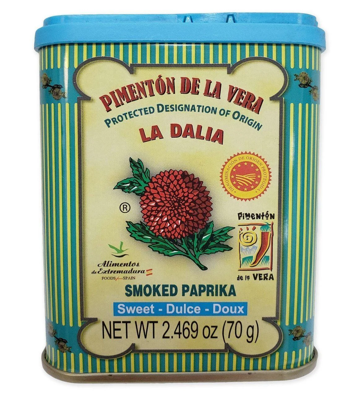 La Dalia Pimenton De La Vera DOP Sweet Smoked Paprika, 2.5 oz