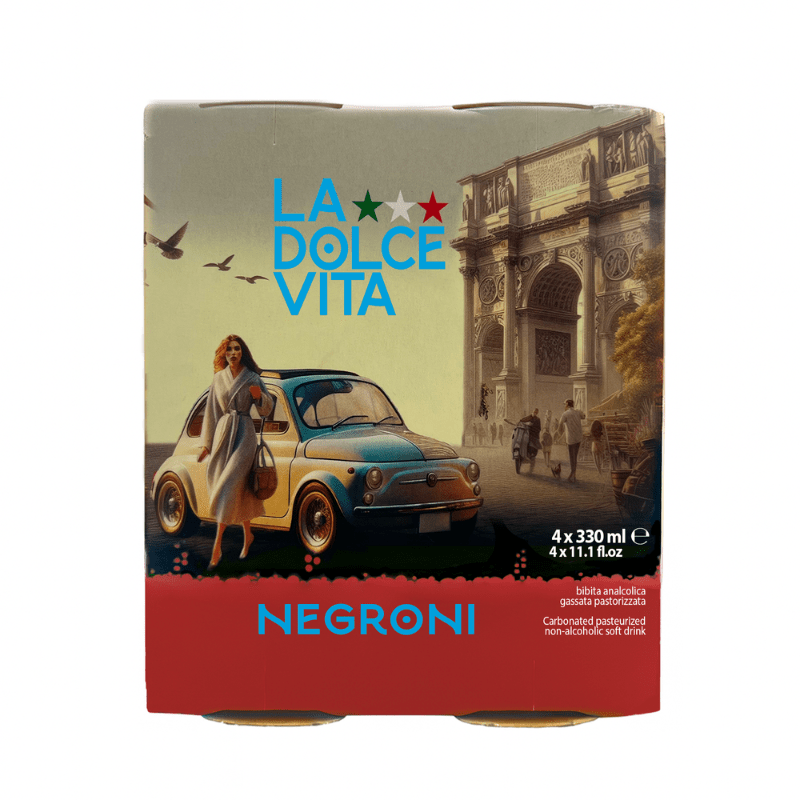 La Dolce Vita Negroni Soda, Pack of 4