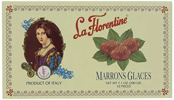 La Florentine Marrons Glaces Candied Chestnuts, 7.1 oz