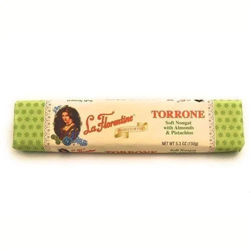 La Florentine Soft Nougat Almonds & Pistachios Torrone, 5.3 oz