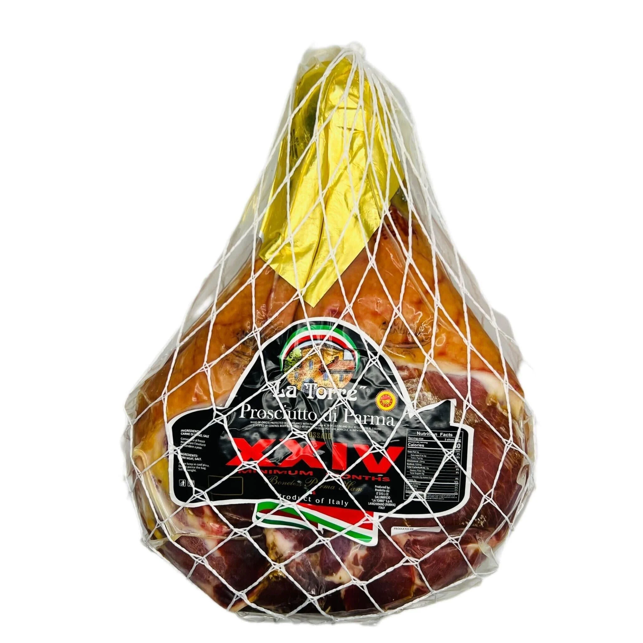 La Torre 24 Months Aged Riserva Parma Prosciutto, 17 Lbs