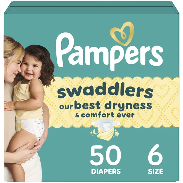 Pampers Swaddlers Diapers, Size S6