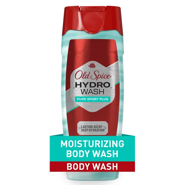 Old Spice Men's Body Wash Moisturizing Hydro Wash Pure Sport Plus