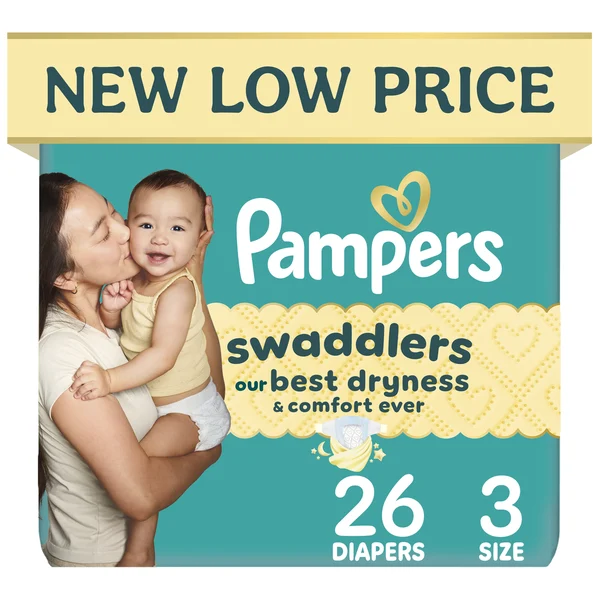 Pampers Swaddlers Diapers, Size S3