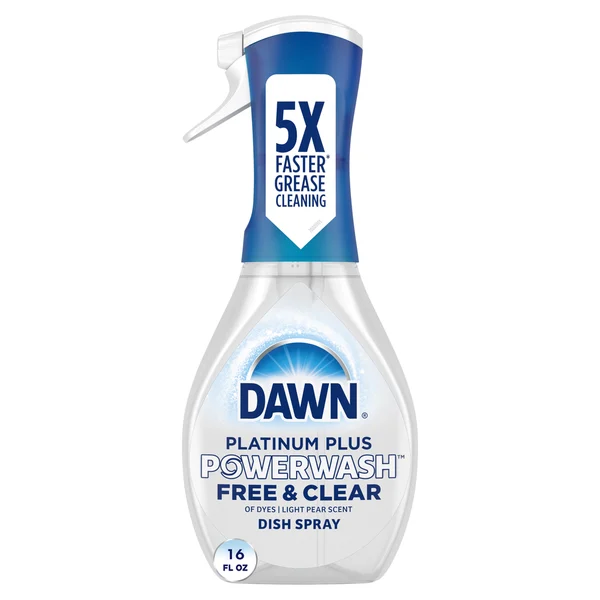 Dawn Free & Clear Powerwash Dish Spray, Dish Soap, Pear Scent