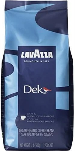 Lavazza Dek Decaf Espresso Bean Coffee, 1.1 lb.
