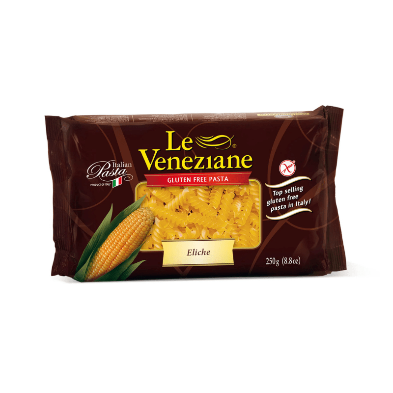 Le Veneziane #134 Eliche Fusilli Corn Gluten-Free Pasta, 8.8 oz
