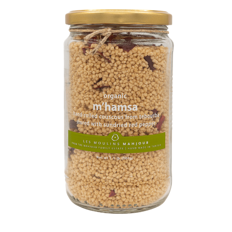 Les Moulins Mahjoub Organic M'Hamsa Couscous with Red Peppers, 17.6 oz