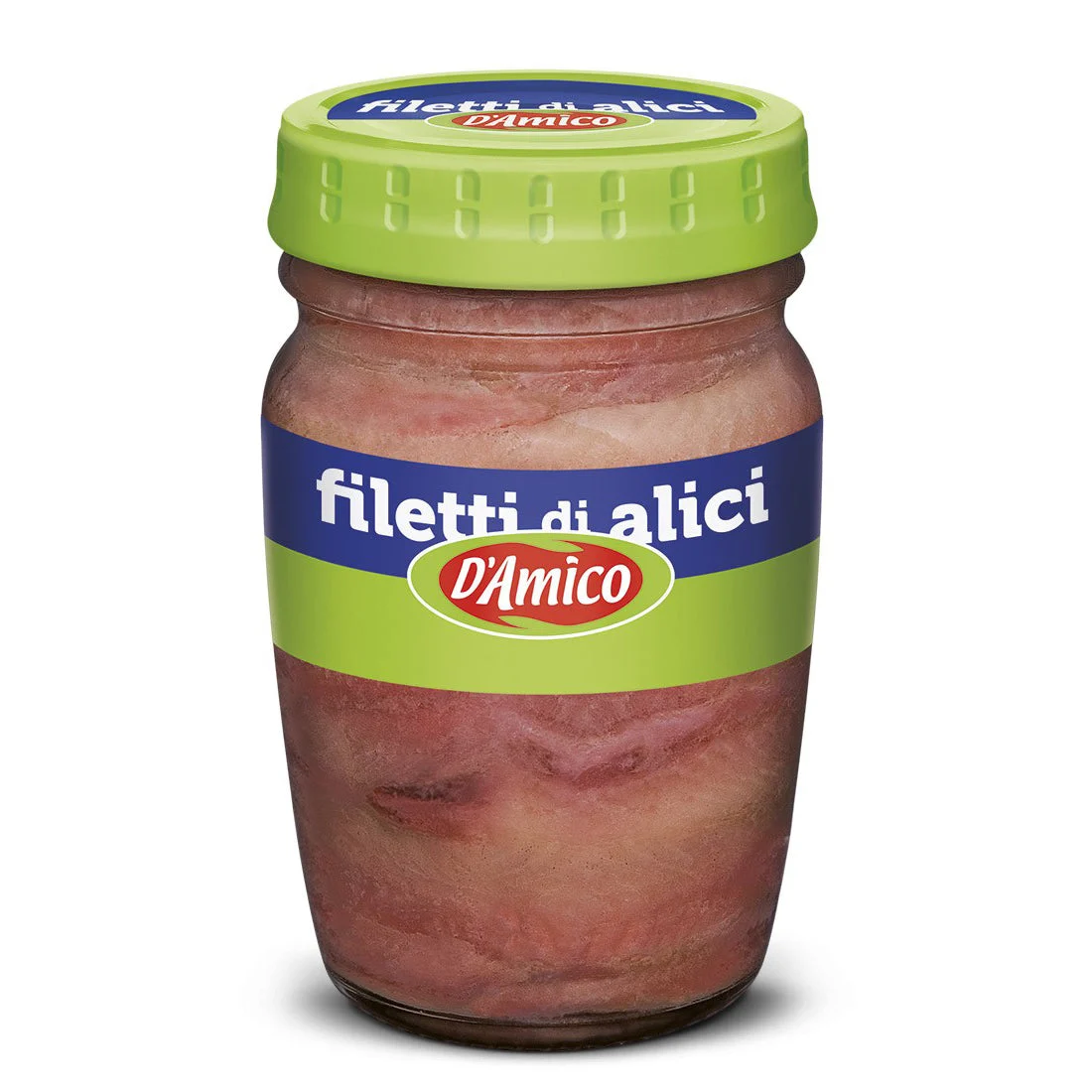 D'Amico Flat Fillets of Anchovies in sunflower oil, 2.8 oz