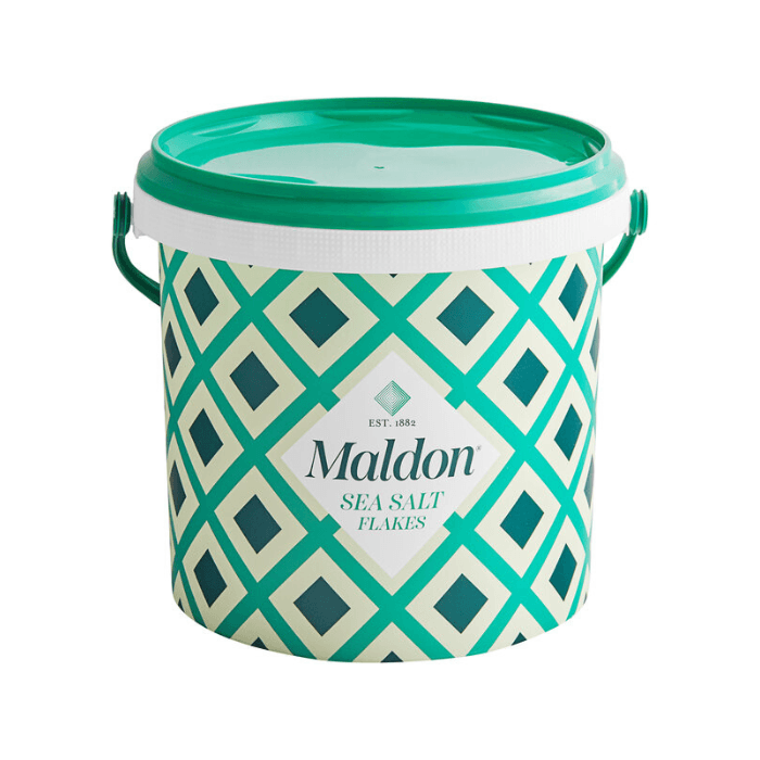Maldon Sea Salt Flakes Bucket - 3.1 lbs