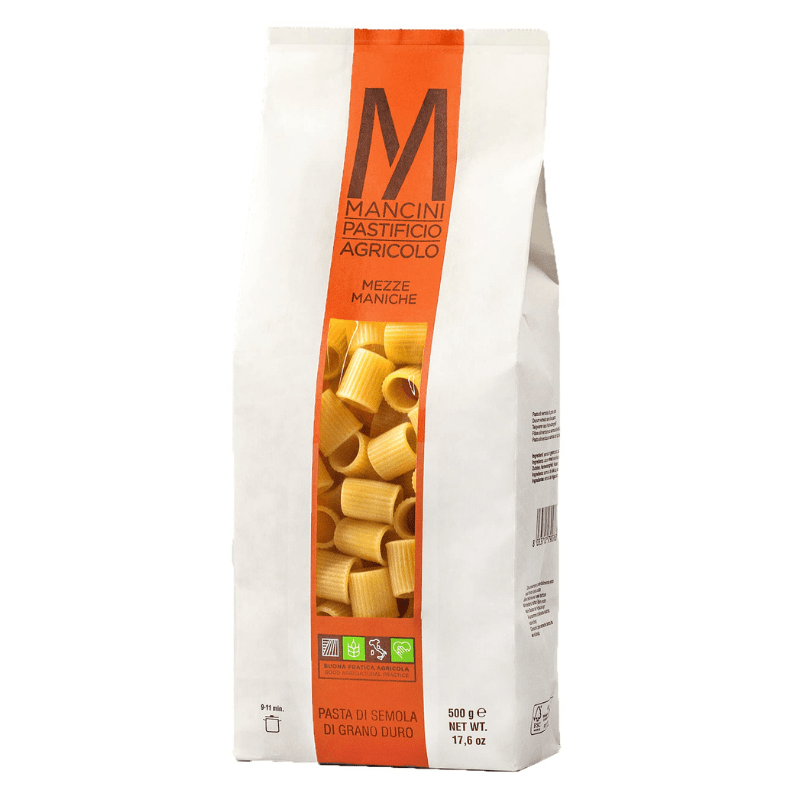 Mancini Mezze Maniche Pasta Bag, 500 mL