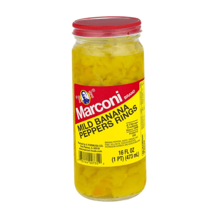 Marconi Mild Banana Pepper Rings, 16 oz