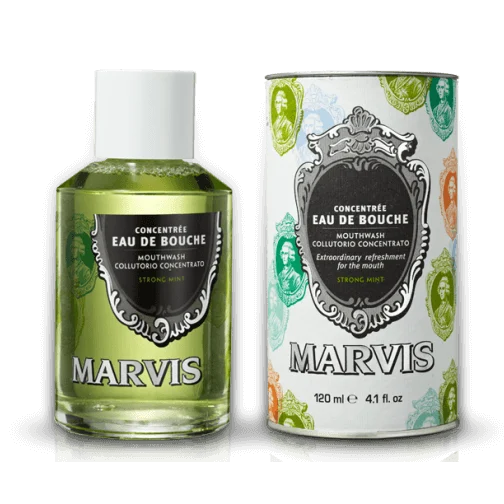 Marvis Strong Mint Mouthwash Concentrate, 4.1 oz | 120 ml