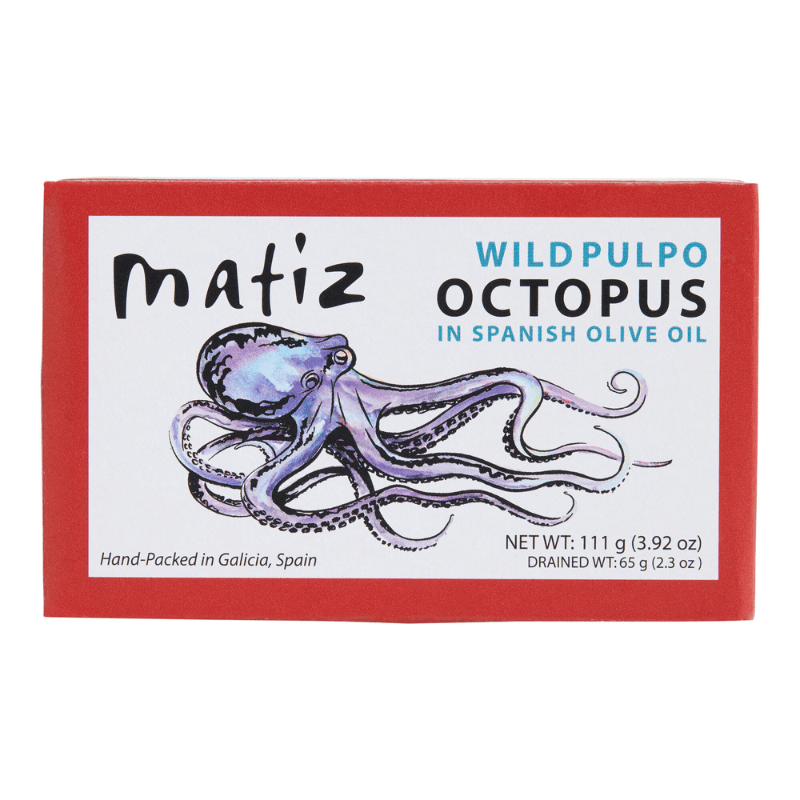 Matiz Wild Octopus in Spanish Olive Oil, 4.2 oz