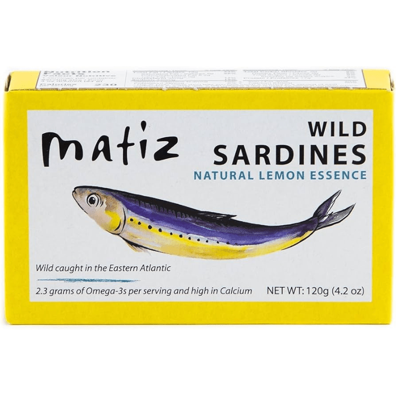 Matiz Wild Sardines with Lemon in Olive Oil Tin, 4.2 oz