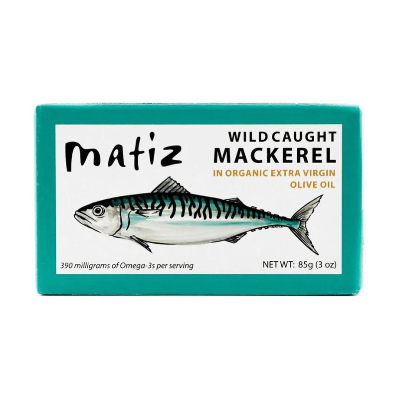 Matiz Wild Caught Mackerel in Organic Extra Virgin Olive Oil, 3 oz