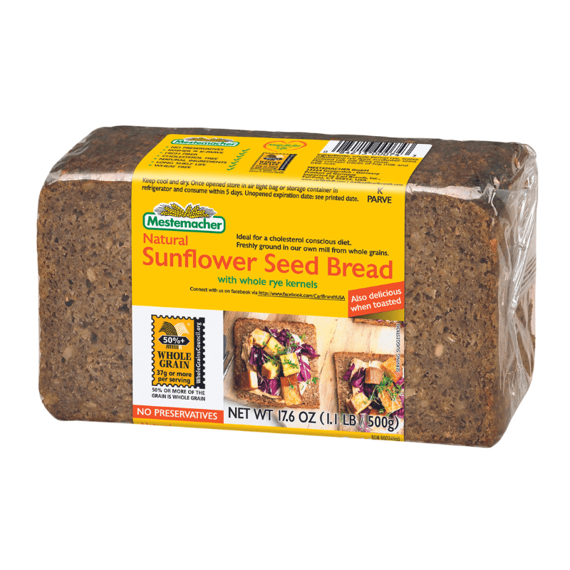 Mestemacher Natural Sunflower Seed Bread - 17.6 oz