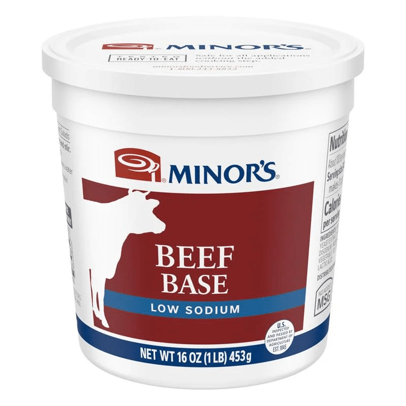 Minor's Beef Base Low Sodium, 16 oz