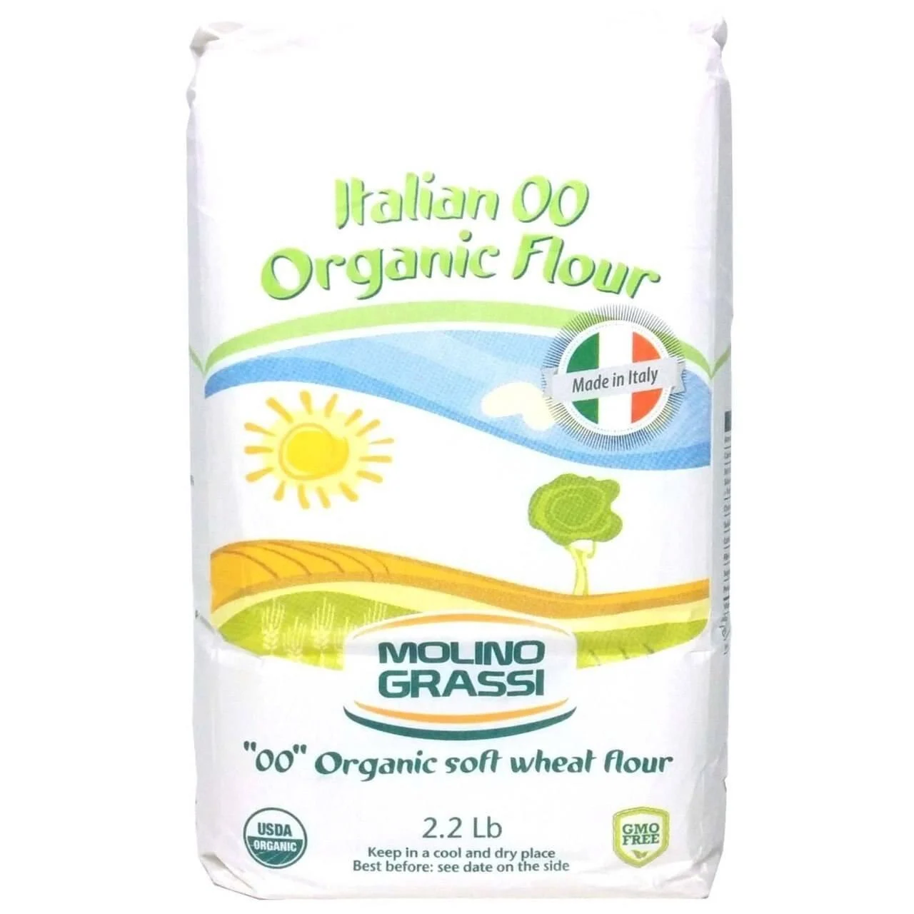 Molino Grassi Italian 00 Organic Flour, 2.2 lb.