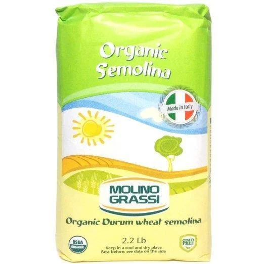 Molino Grassi Italian Organic Durum Semolina, 2.2 lb.