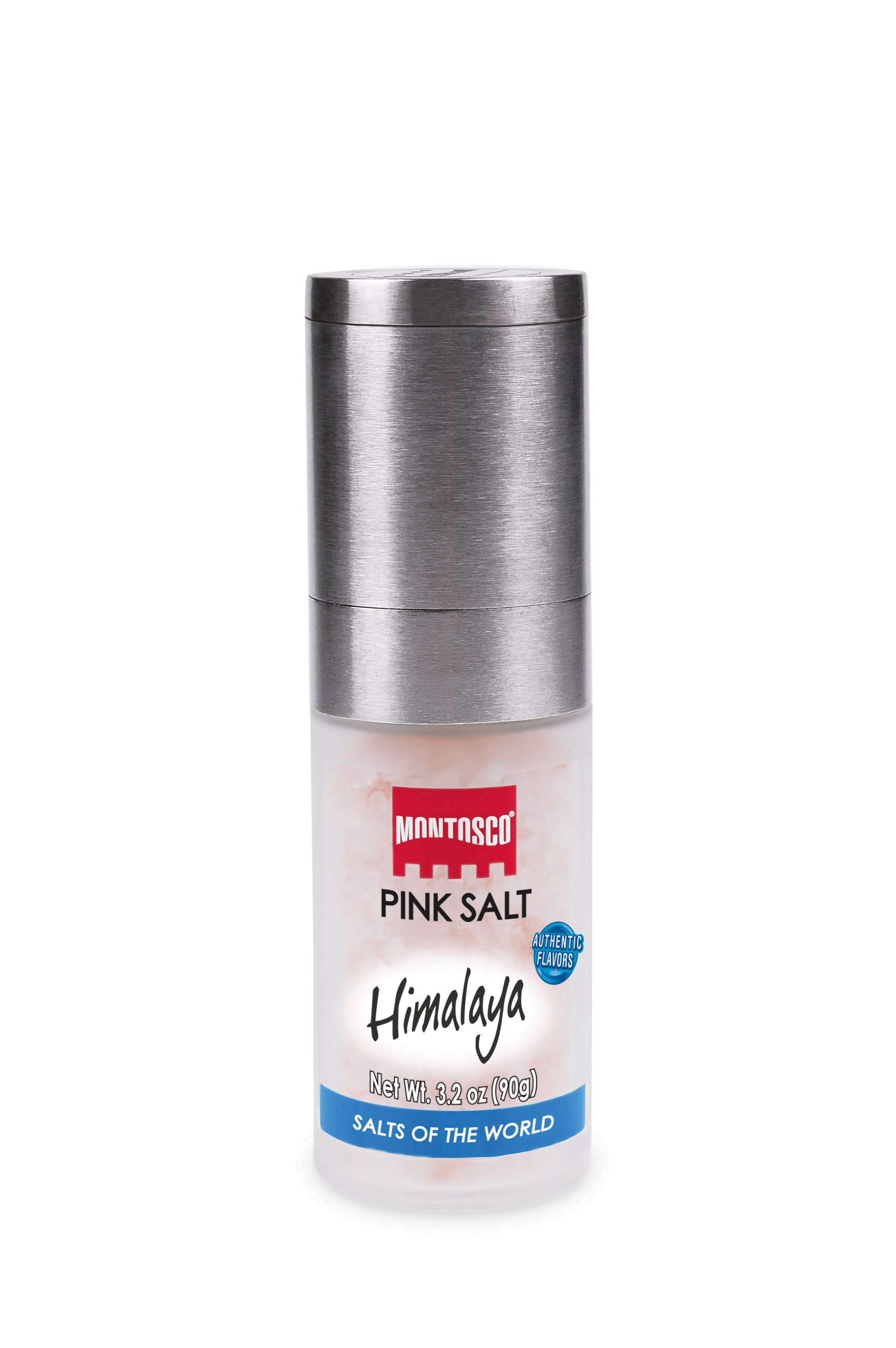 Montosco Himalaya Pink Salt with Premium Grinder, 3.2 oz (90 g)