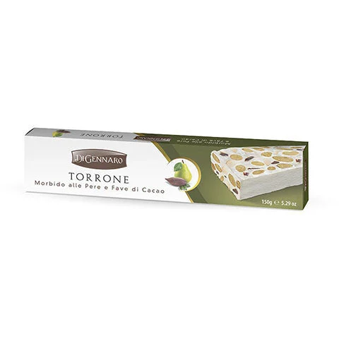 DiGennaro Soft Nougat with Pears and Cocoa Beans, 5.29 oz | 150g