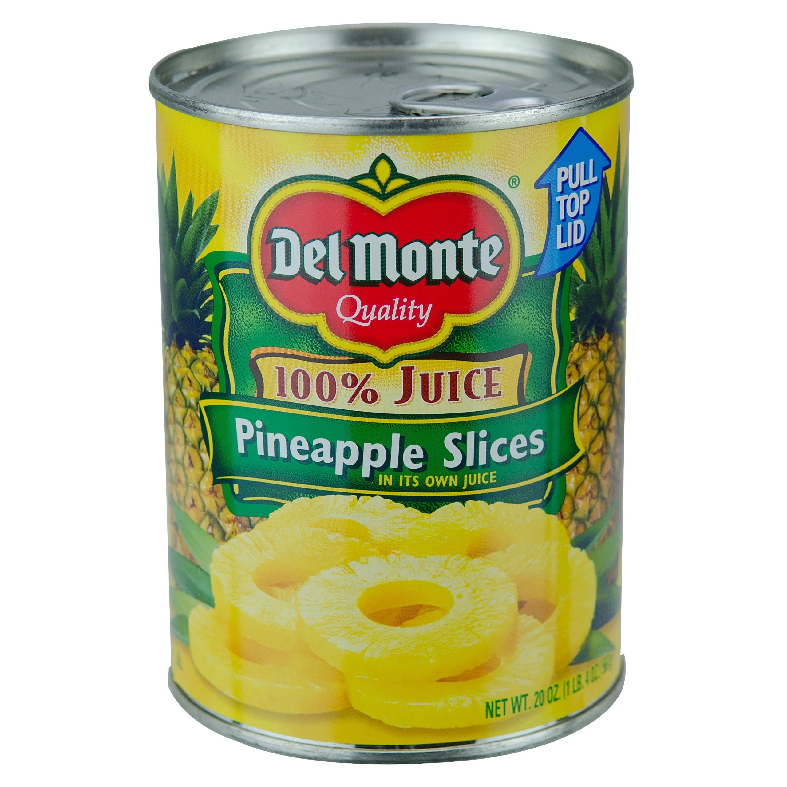 Del Monte Pineapple Slices In Juice Can 20 Ounce Size - 12 Per Case.