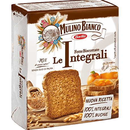 Mulino Bianco Fette Biscottate Intergrali Whole Wheat Toast, 11 oz