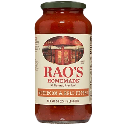 Rao's Mushroom and Bell Pepper Sauce, 24 oz Jar
